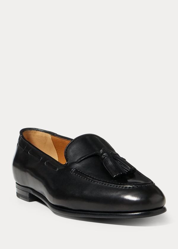 Mocasines Ralph Lauren Mujer Negros - Quillis Calfskin - YPIHD7410